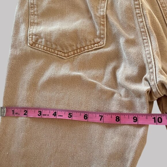 BDG Jeans Juniors Actual Size 26x28 Beige Zip Up Pullon Button Up Straight Leg‎ - Picture 5 of 16